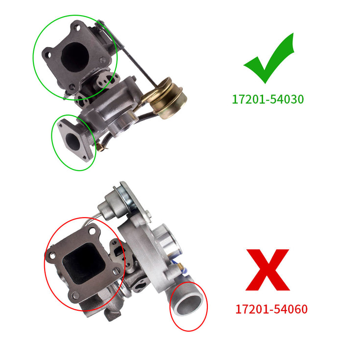 Tuningsworld Turbocharger Compatible for Toyota 4-RUNNER 1984 2L-T 2.4/4 90 D