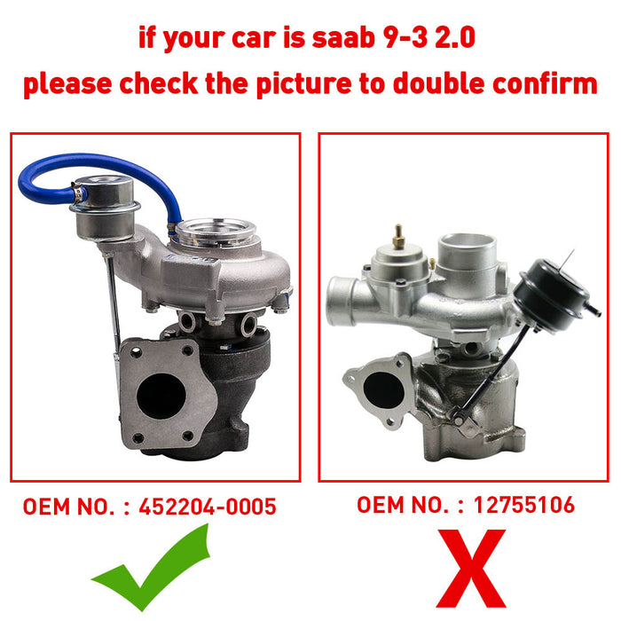 GT1752 TurboCharger Compatible for Saab 9-3 2.0L B205E/B235E 1998-2003