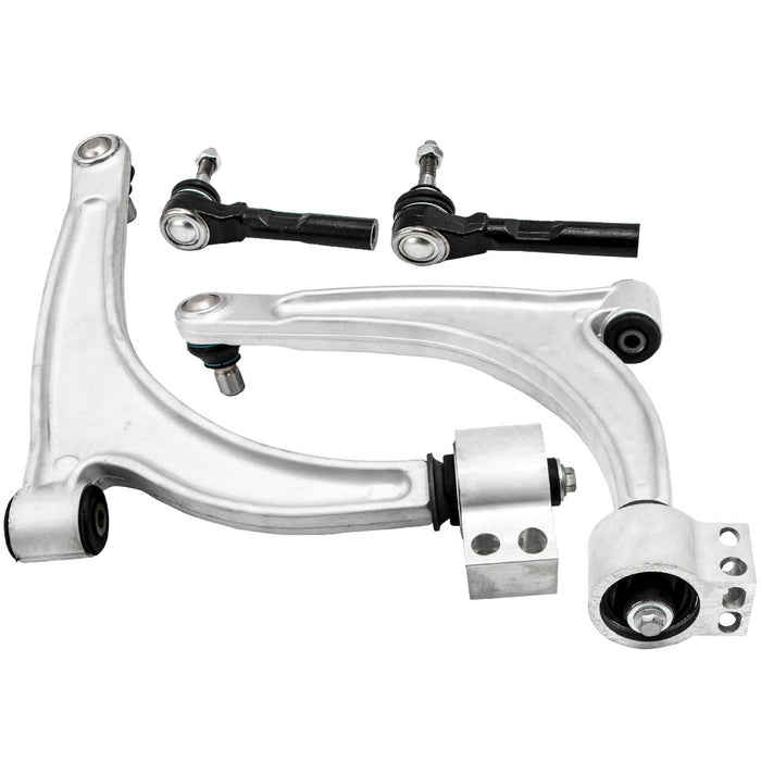Front Lower Control Arms Outer Tie Rods compatible for Pontiac G6 for Chevy Malibu 05-12