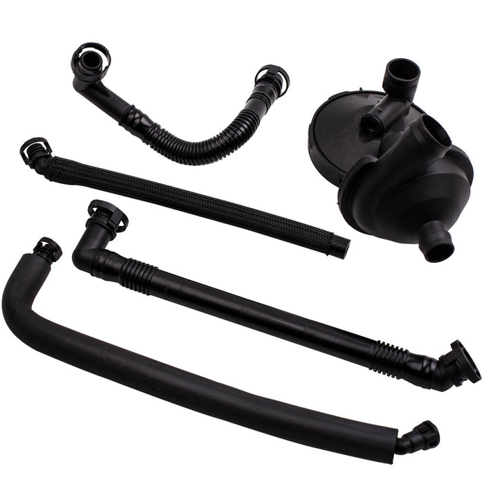 Tuningsworld  Crankcase Vent Valve Breather Hose and Oil Separator Kit Compatible for BMW