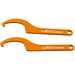 2x Steel Adjustment Tool Steel Spanner Wrench for Aftermarket Coilover Suspension Spring Shocks
