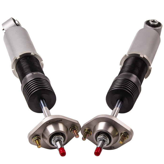 Tuningsworld Coilovers Shock Suspension Compatible for BMW E46 3 Series 320i 323i 325i 328i 330i M3 1998-2006 with 24 Ways Adjustable Damper - Grey