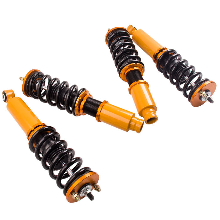 Tuningsworld Coilovers Strut Compatible for Honda CR-V 1996-2001 Suspension Spring Shock Absorber Adjustable Height Front Rear (Set of 4)