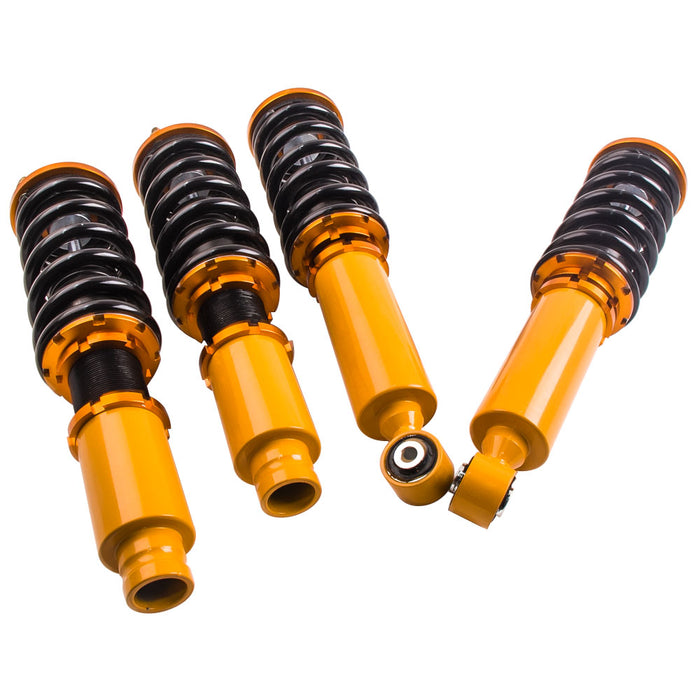 Tuningsworld Coilovers Strut Compatible for Honda CR-V 1996-2001 Suspension Spring Shock Absorber Adjustable Height Front Rear (Set of 4)