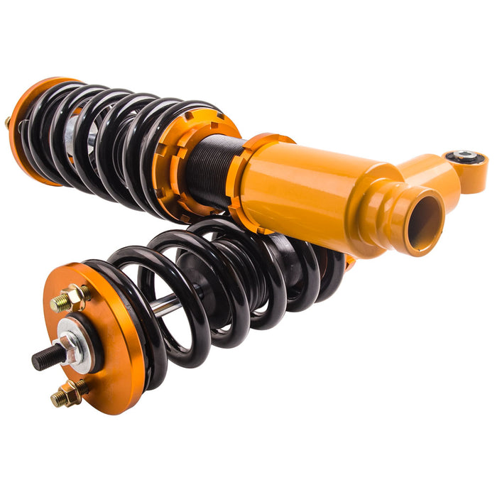 Tuningsworld Coilovers Strut Compatible for Honda CR-V 1996-2001 Suspension Spring Shock Absorber Adjustable Height Front Rear (Set of 4)