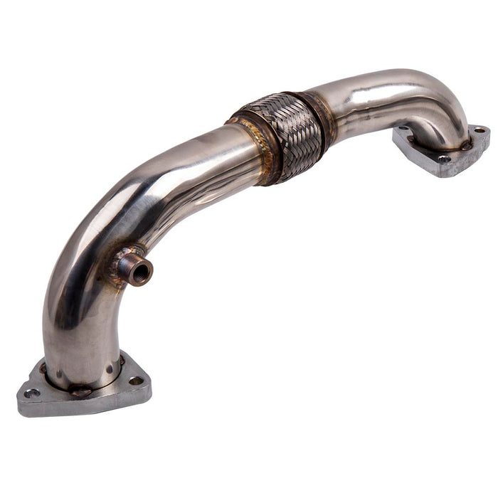 Super Duty Exhaust Turbocharger Up Pipe Set Compatible for Ford 6.4L Powerstroke Diesel V8