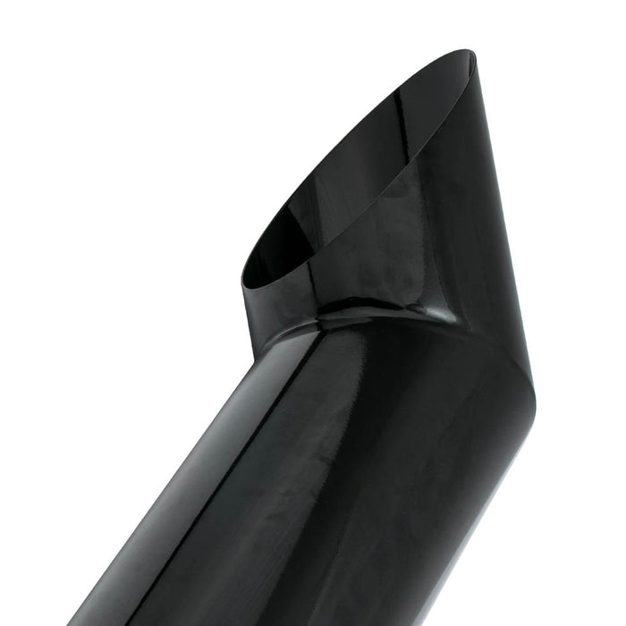 Exhaust Silencers 1pc 5 Inlet - 8 Outlet Exhaust Stack Tip 36 Long Angle Cut Glossy Black