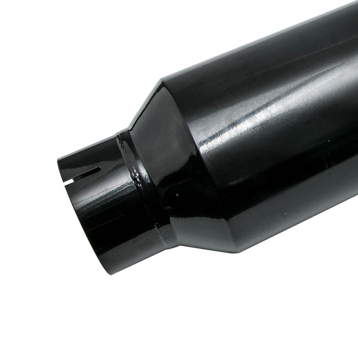 Exhaust Silencers 1pc 5 Inlet - 8 Outlet Exhaust Stack Tip 36 Long Angle Cut Glossy Black