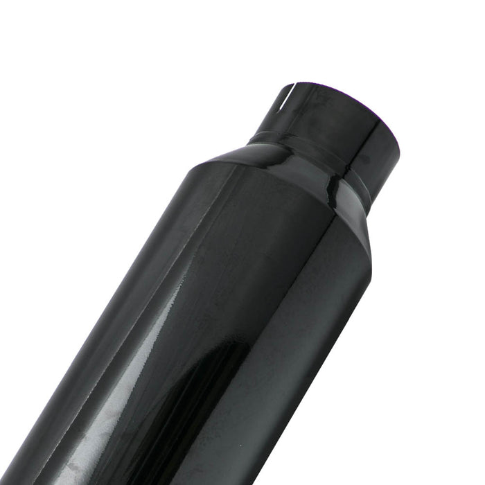 Exhaust Silencers 1pc 5 Inlet - 8 Outlet Exhaust Stack Tip 36 Long Angle Cut Glossy Black