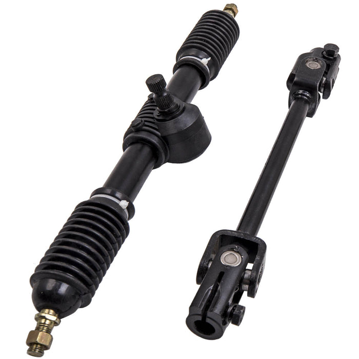Tuningsworld Brand New Steering Wheel Parts Assembly 110cc Go Kart Tie Rod Rack Adjust Shaft