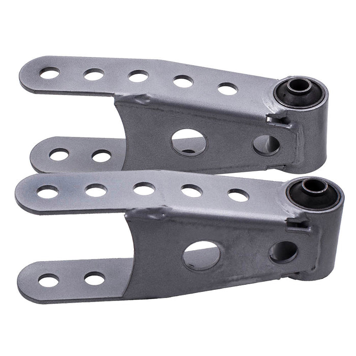 Tuningsworld 2"-3" Rear Drop Shackles Lowering Kit Compatible for Chevy Silverado Compatible for GMC Sierra