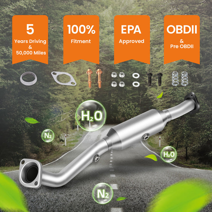 Catalytic Converter + Gaskets Compatible for Honda Element 2.4L 2003 To 2011