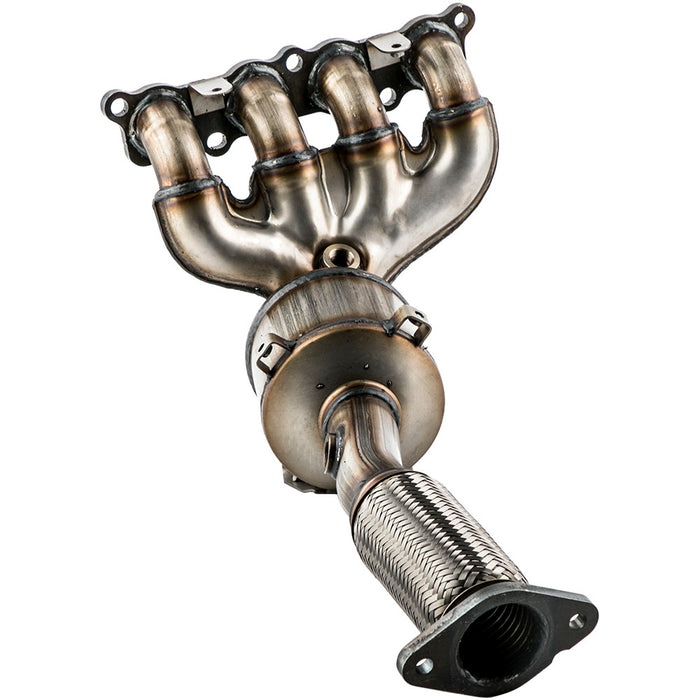 Exhaust Manifold Catalytic Converter Compatible for Ford Fiesta Ikon 1.6L 2012-2015
