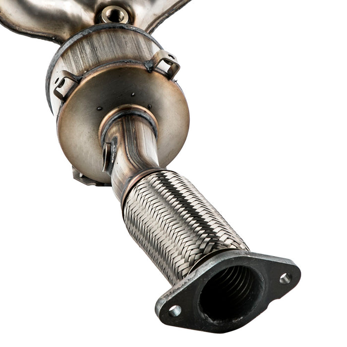 Exhaust Manifold Catalytic Converter Compatible for Ford Fiesta Ikon 1.6L 2012-2015
