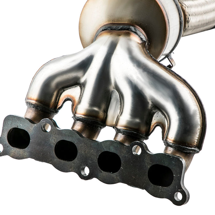 Exhaust Manifold Catalytic Converter Compatible for Ford Fiesta Ikon 1.6L 2012-2015
