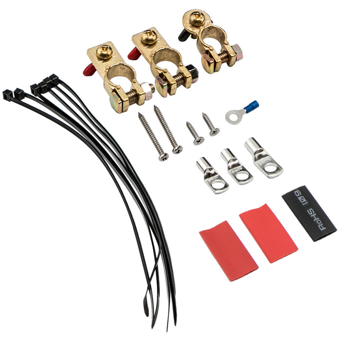 12V 140A Dual Battery Kit Auxiliary Isolator Compatible for ATV UTV 4WD RV Car Marine Boat