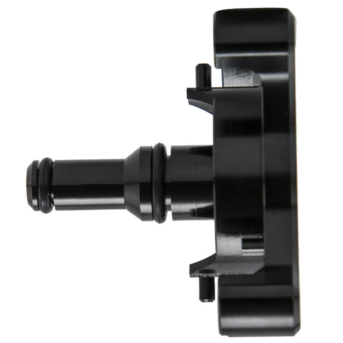 Black Billet Diesel Fuel Drain Valve Compatible for Ford Powerstroke 6.7L 2017-2020
