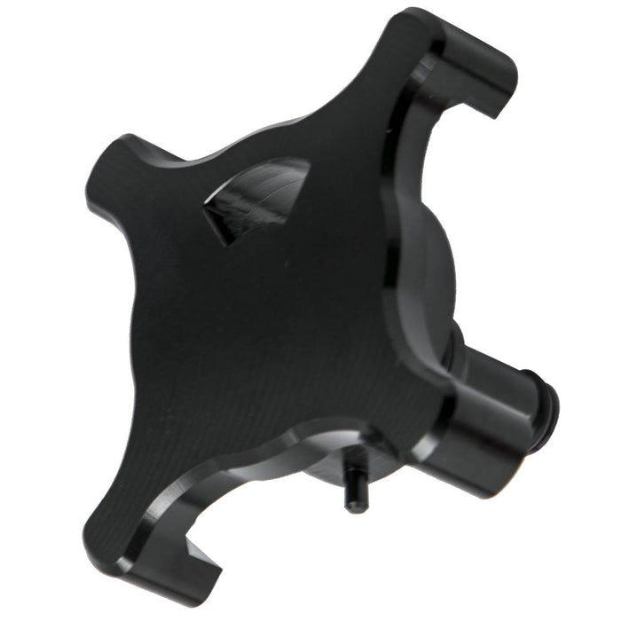 Black Billet Diesel Fuel Drain Valve Compatible for Ford Powerstroke 6.7L 2017-2020