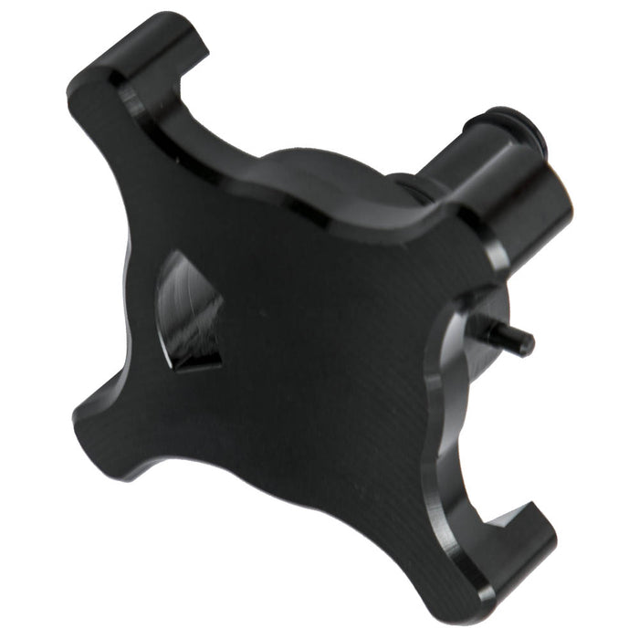 Black Billet Diesel Fuel Drain Valve Compatible for Ford Powerstroke 6.7L 2017-2020