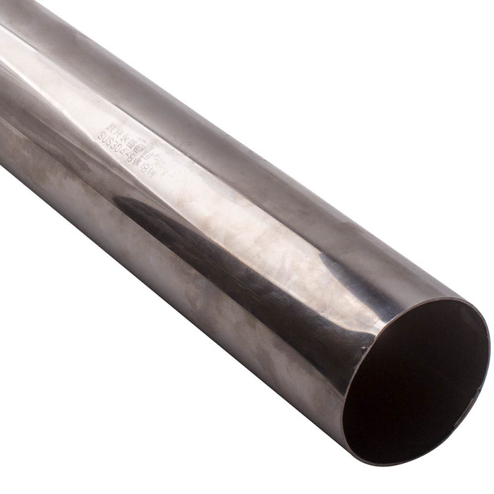 1pcs Universal 48 inch Long Straight Exhaust Tube Inlet/Outlet 3.5 inch O.D. 89MM