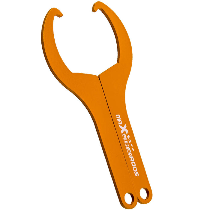Tuningsworld 2x Steel Adjustment Tool Steel Spanner Wrench Compatible for Aftermarket Coilover Suspension Spring Shocks
