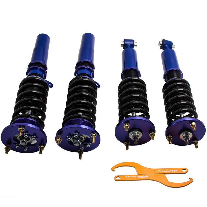 Coilovers Shock Suspension with Top Mounts for 1996-2003 BMW 5 Series E39 520i, 523i, 525i, 528i, 530i, 535i - Blue