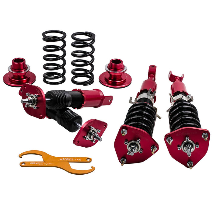 Coilovers Struts Compatible for Nissan Fairlady Z 350Z Z33 2003-2008 Red