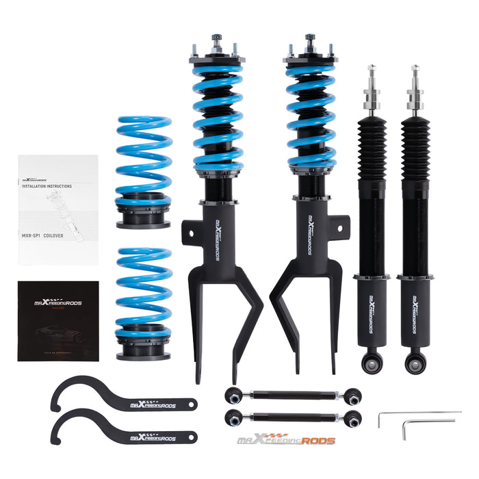 Maxpeedingrods Coilovers compatible for BMW E36 3 Series 24 Ways Adjustable  Damper Shock Absorber Coil Struts
