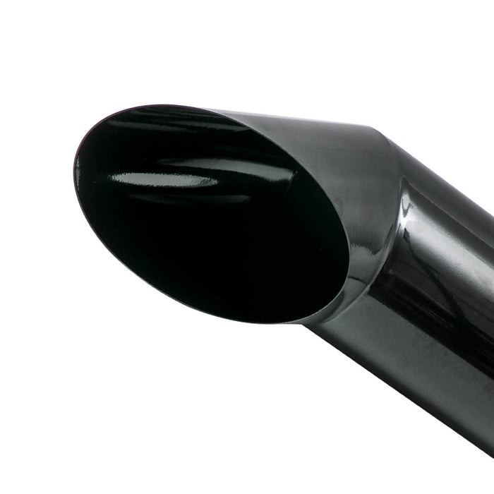 Exhaust Silencers 1pc 5 Inlet - 8 Outlet Exhaust Stack Tip 36 Long Angle Cut Glossy Black