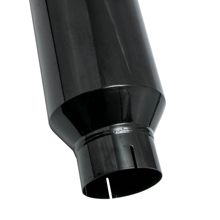 Exhaust Silencers 1pc 5 Inlet - 8 Outlet Exhaust Stack Tip 36 Long Angle Cut Glossy Black