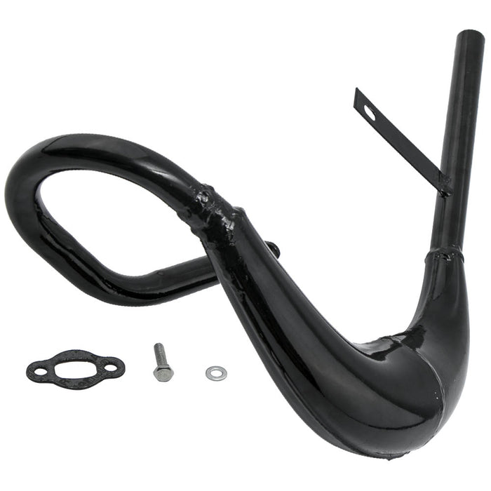 Exhaust Silencers Exhaust Muffler Pipe Black w/ Gasket For 50cc 80cc Bike Gas Engine Motor Parts