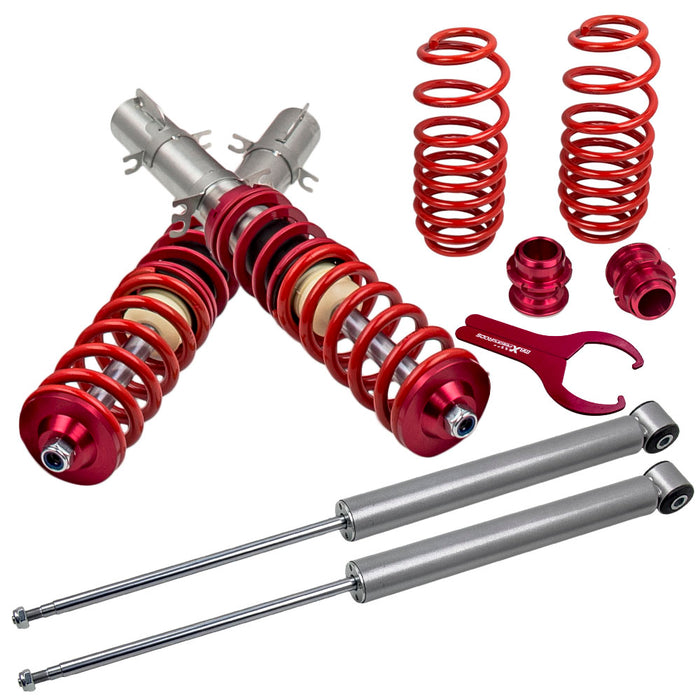 Tuningsworld Coilovers Compatible for Audi A3 Mk1 Typ 8L 1996-2003 Red