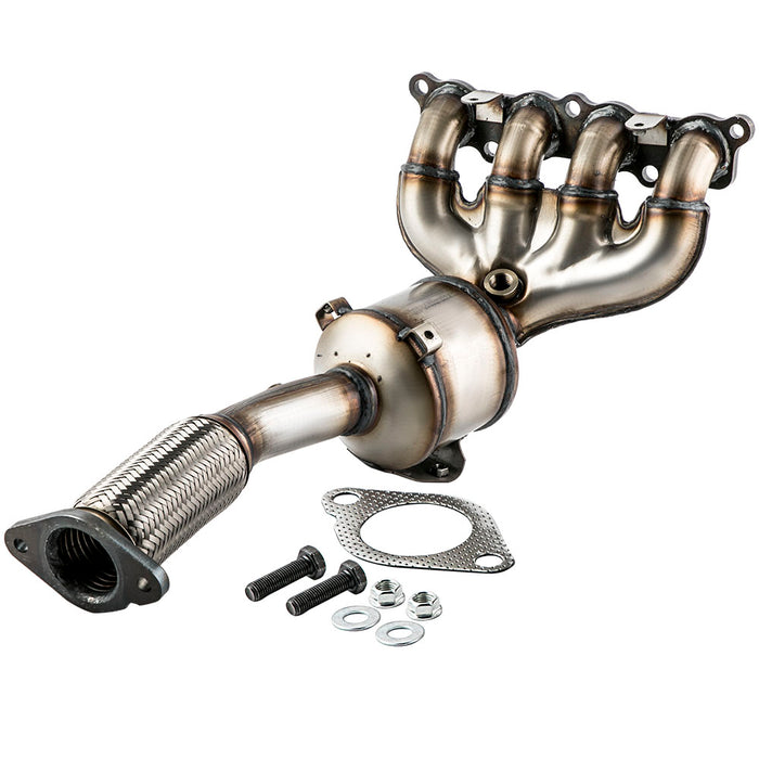 Exhaust Manifold Catalytic Converter Compatible for Ford Fiesta Ikon 1.6L 2012-2015
