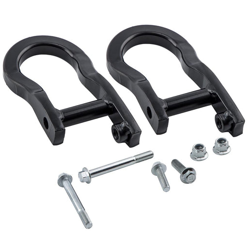 Set of 2 Black Tow Hooks compatible for Chevrolet Silverado compatible for GMC Sierra 8407246307-19